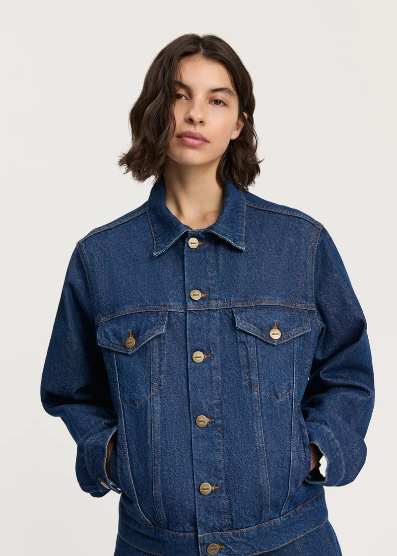 Cleo denim jacket, Mid Blue