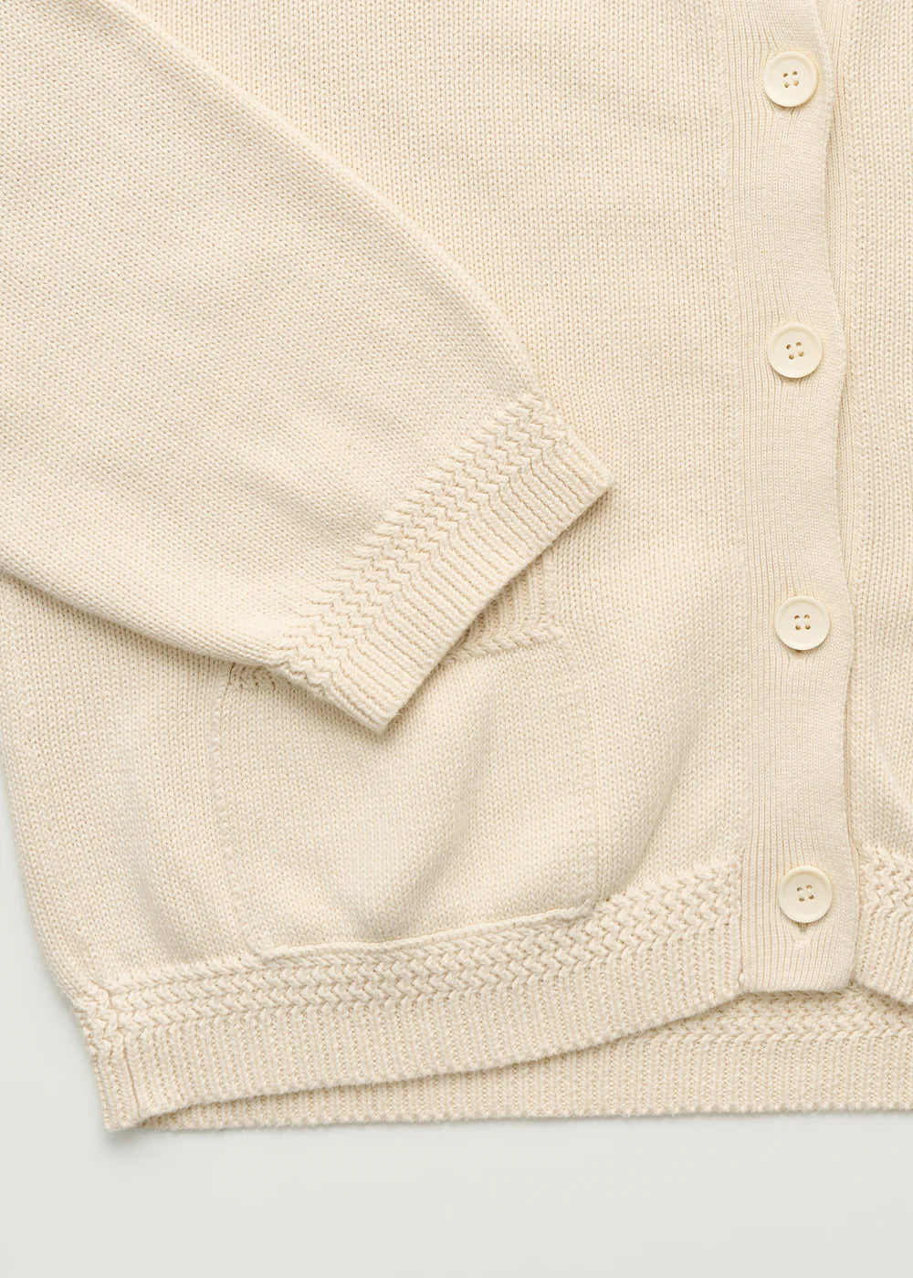 Cobe Cardigan Cotton, Pure Ecru
