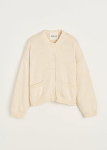 Cobe Cardigan Cotton, Pure Ecru