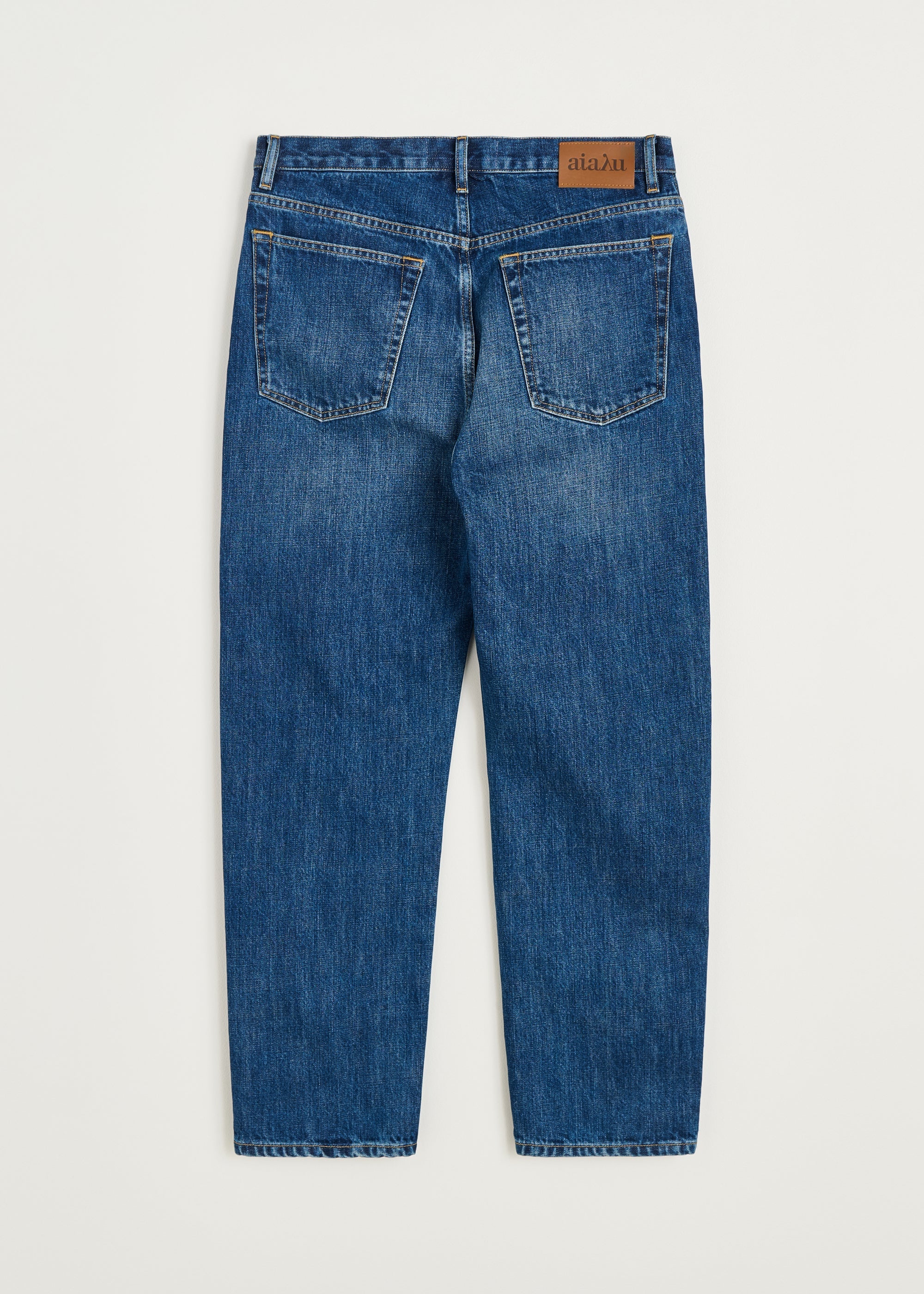 Collin Midwaist Relaxed Jeans 3161, Worn Blue
