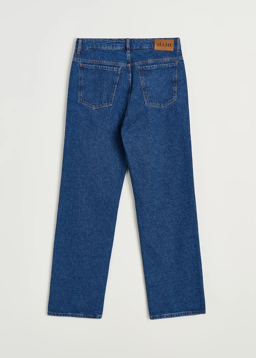 Cooper highwaist straight jeans, Mid Blue