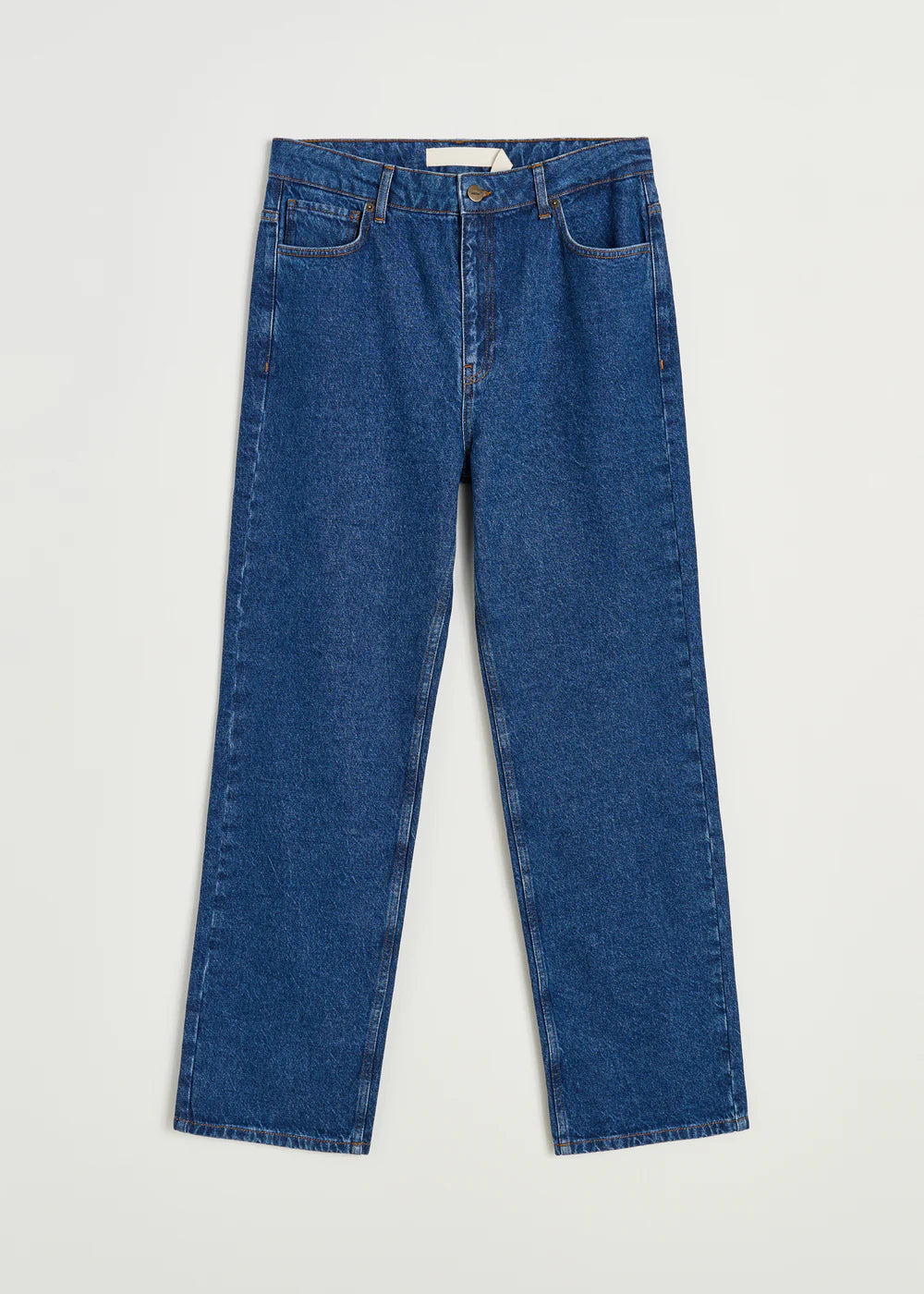 Cooper highwaist straight jeans, Mid Blue