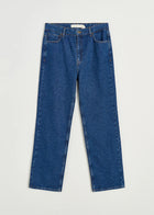 Cooper highwaist straight jeans, Mid Blue