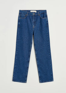 Cooper highwaist straight jeans, Mid Blue