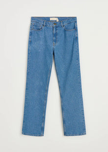 Cooper highwaist straight jeans, Clear Blue
