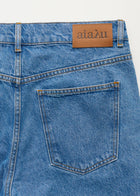 Cooper highwaist straight jeans, Clear Blue