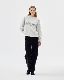 Oversized Crewneck All Field Apparel, Cloudy Grey