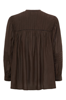 Dew ls shirt, Dark Brown