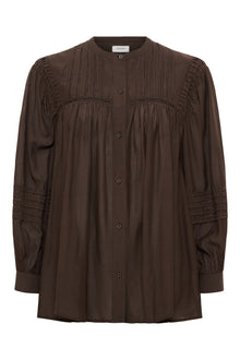 Dew ls shirt, Dark Brown