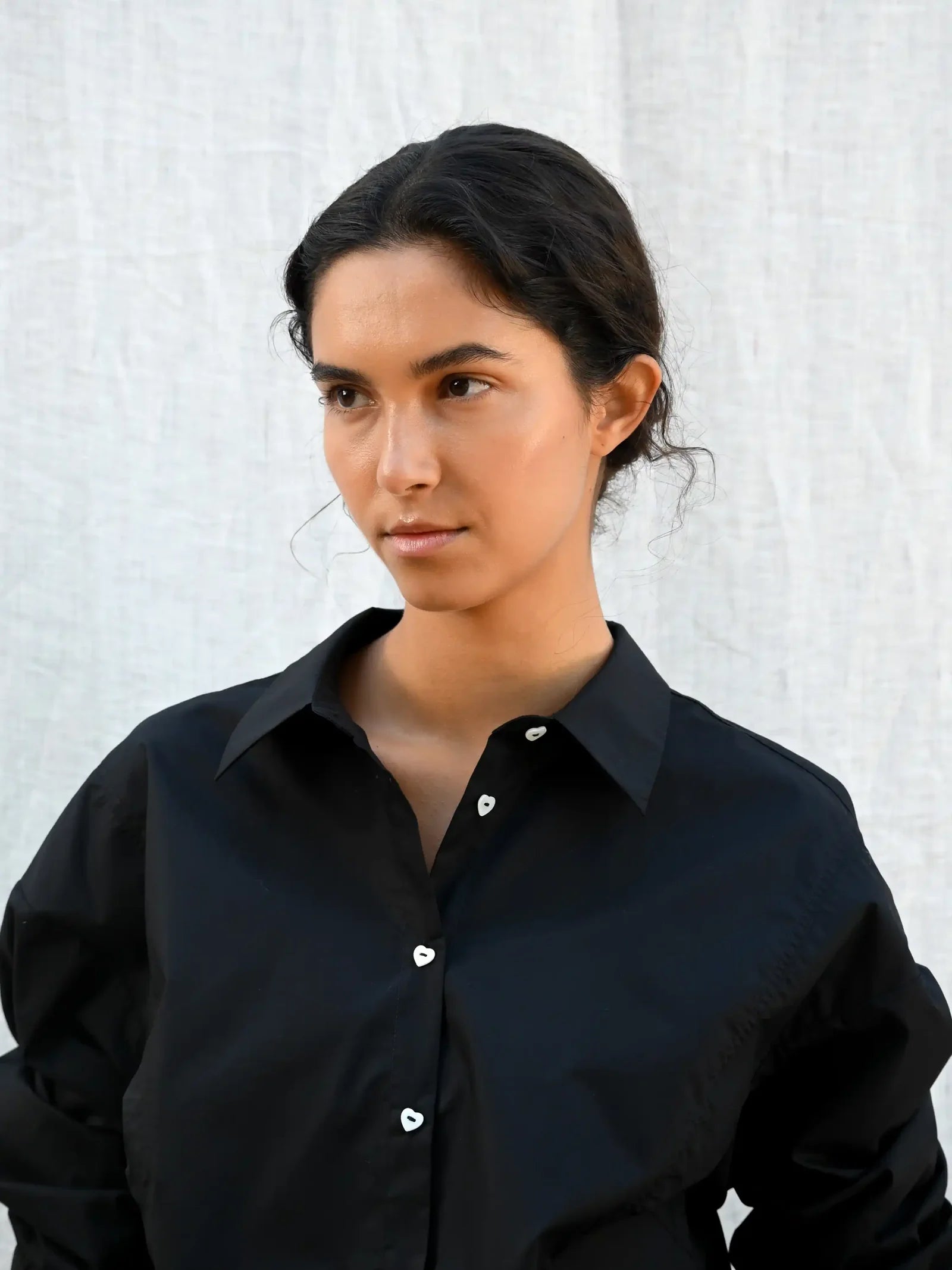 Dagmar Heart Shirt, Black