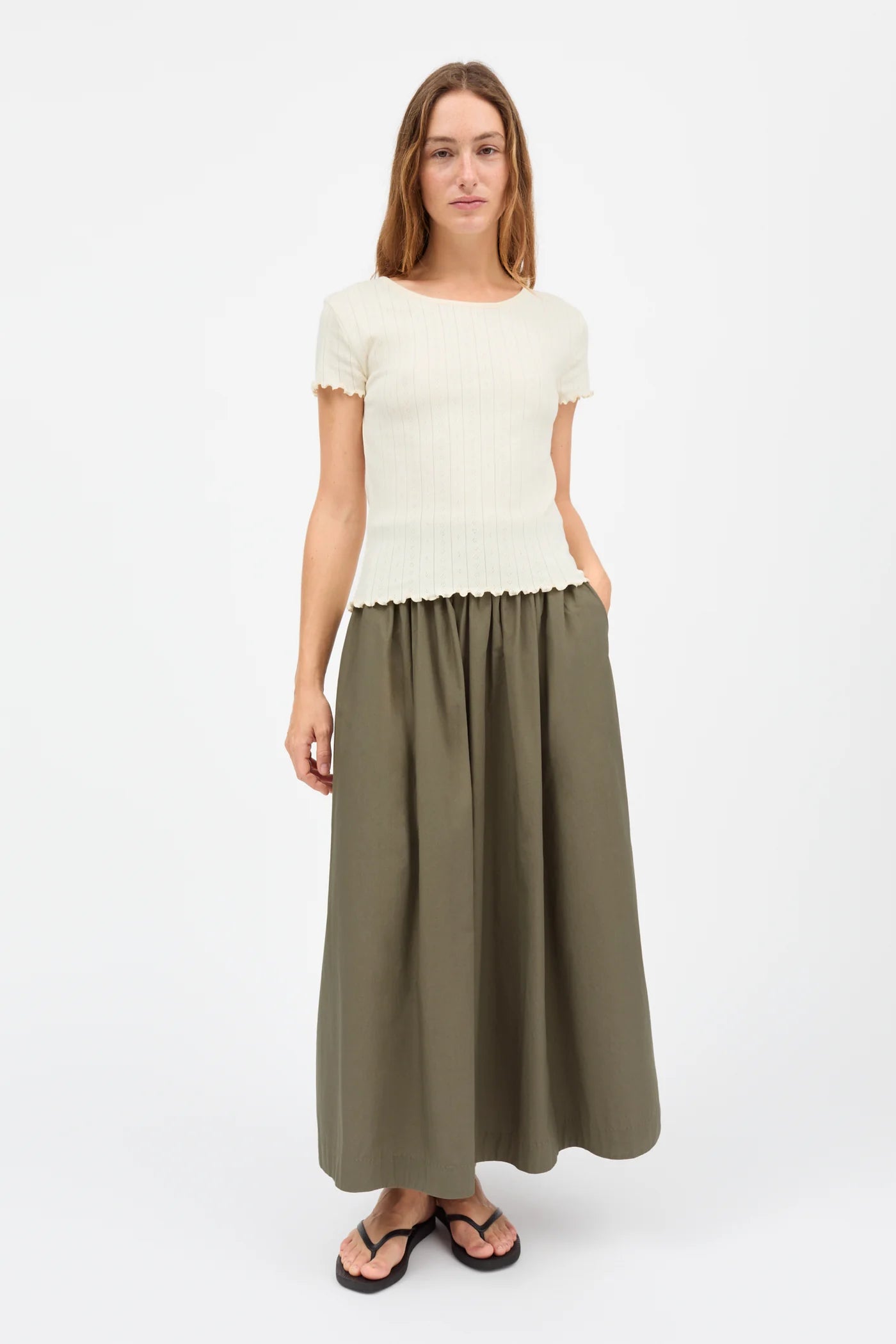 Dagny skirt, Khaki