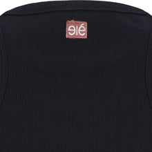 Blossom Racerback Rib Tank, Black