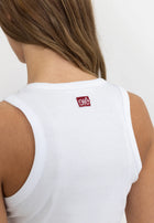 Blossom Racerback Rib Tank, Hvid