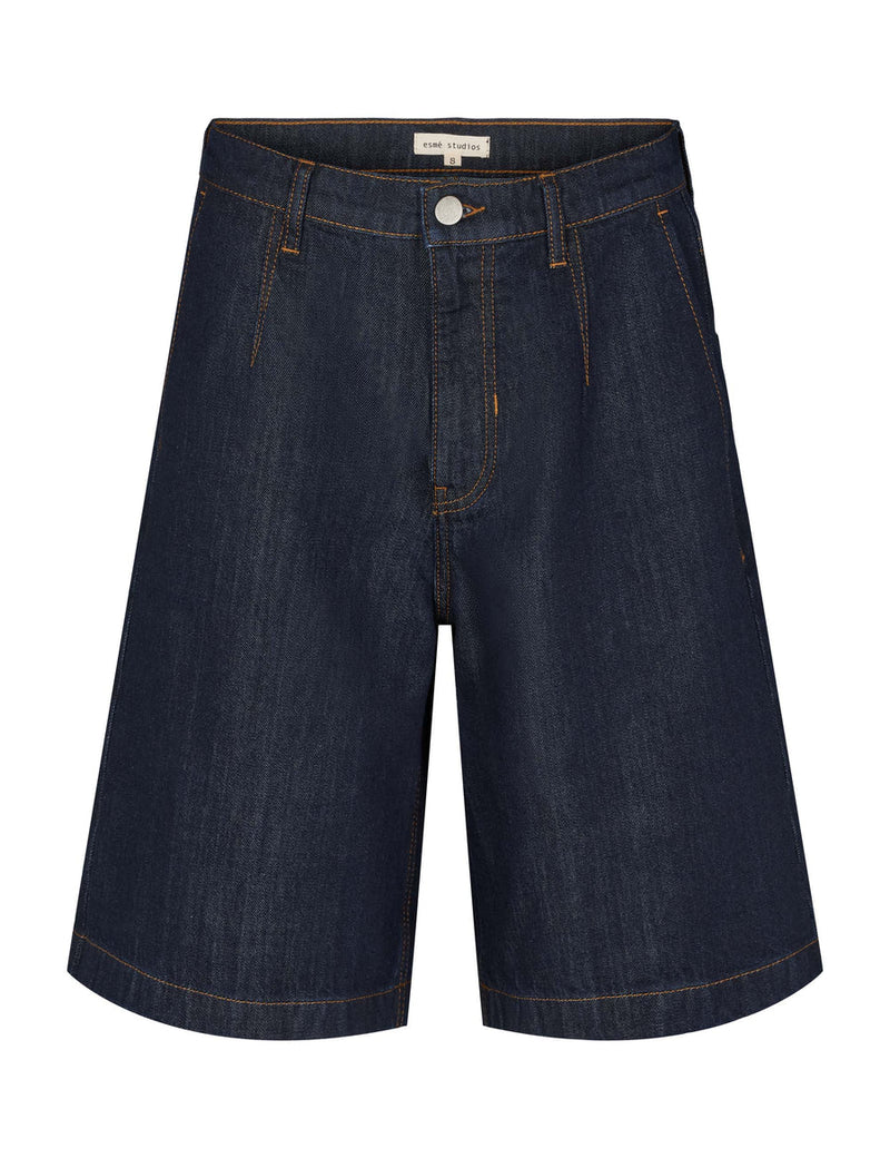 Edina Denim Shorts, Blue Denim
