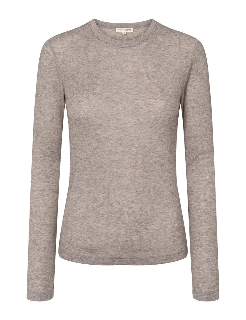 Ellia LS Top, Brownie Melange