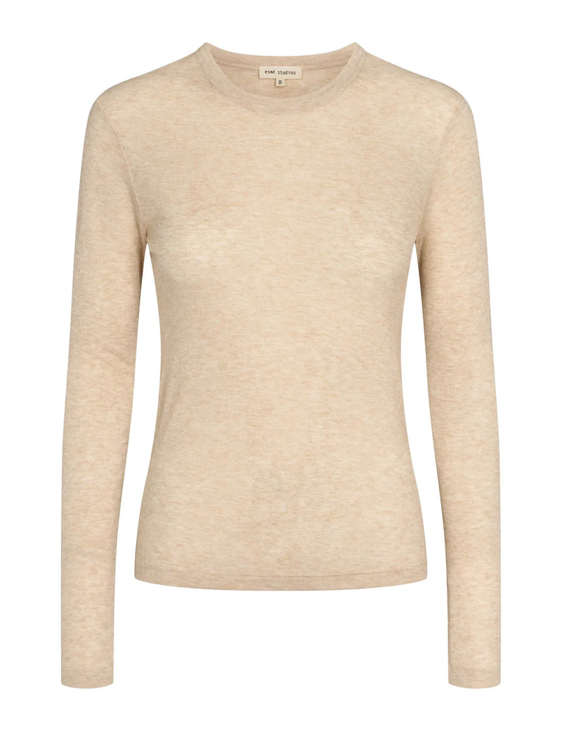 Ellia LS Top, Wood Ash Mélange