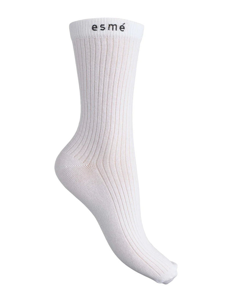 Mei Socks 2 pak, Black / Snow White