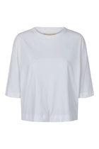 Signe 2/4 Boxy T-shirt, Hvid