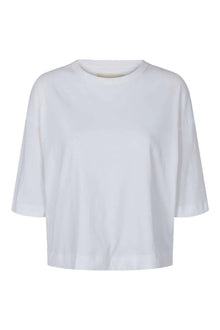 Signe 2/4 Boxy T-shirt, Hvid