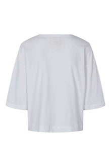 Signe 2/4 Boxy T-shirt, Hvid