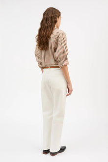 Edgar Shirt, Brown/Ecru stripe