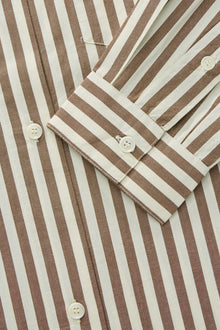 Edgar Shirt, Brown/Ecru stripe