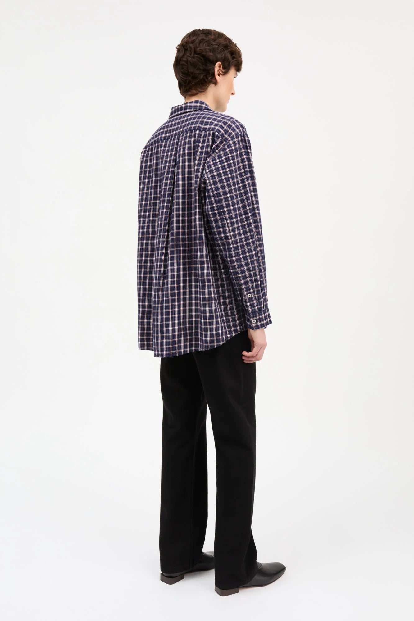 Edgar Shirt, Navy/White/Red check