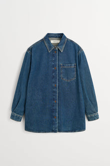 Skall Studio Edgar Shirt denim washed dark blue