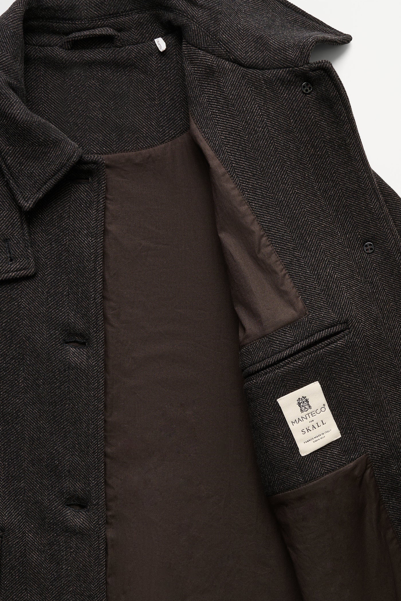 Ernest coat,  Brown herringbone