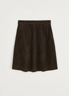 Estelle Skirt Short Corduroy, Smokey Brown