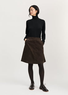 Estelle Skirt Short Corduroy Smokey Brown