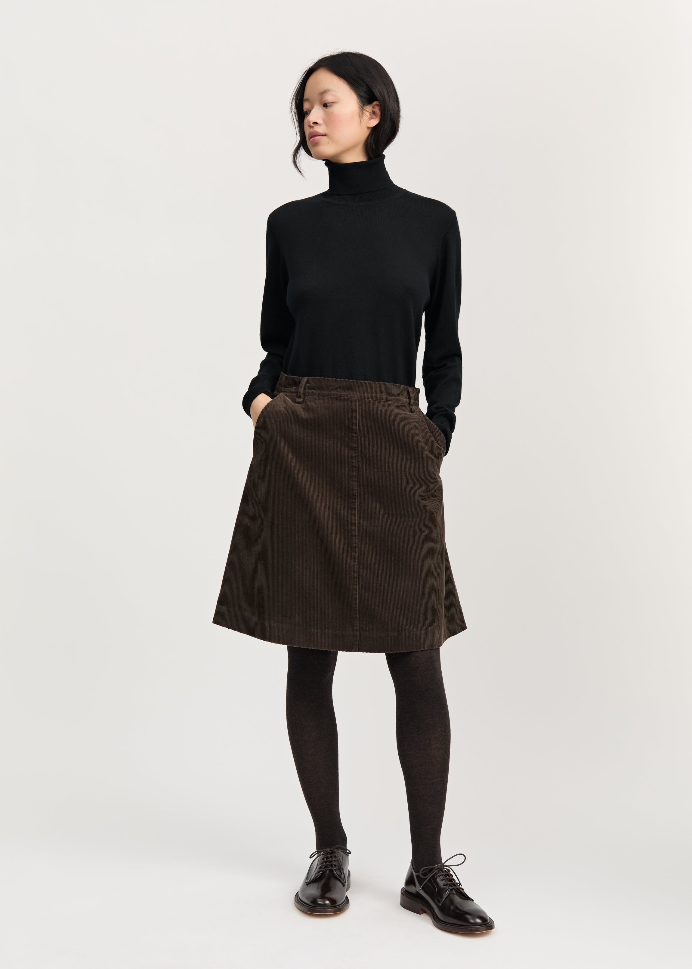 Estelle Skirt Short Corduroy Smokey Brown