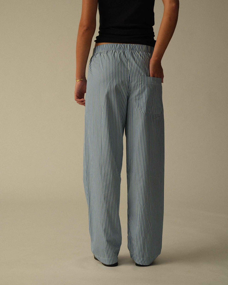 Fichi Long Boxers blå og grøn stribe