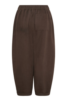Flora barrel pant, Dark Brown