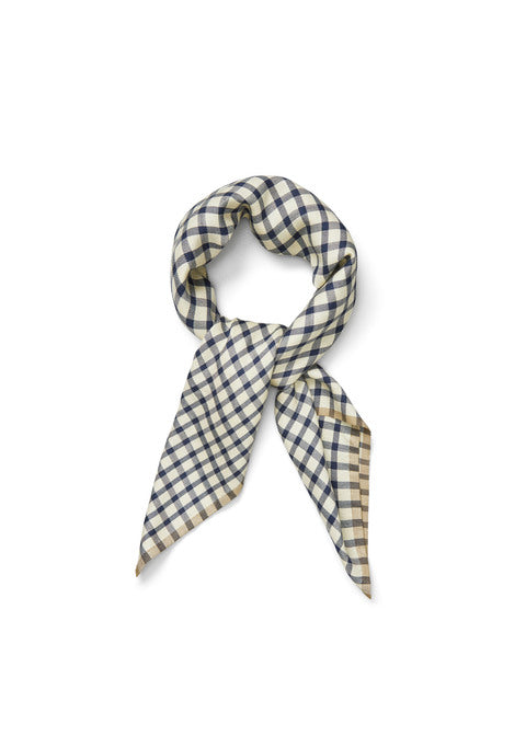 Familia Silk Scarf, Mix Navy