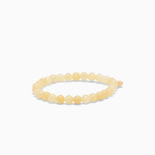 Gul jade armbånd, 6mm