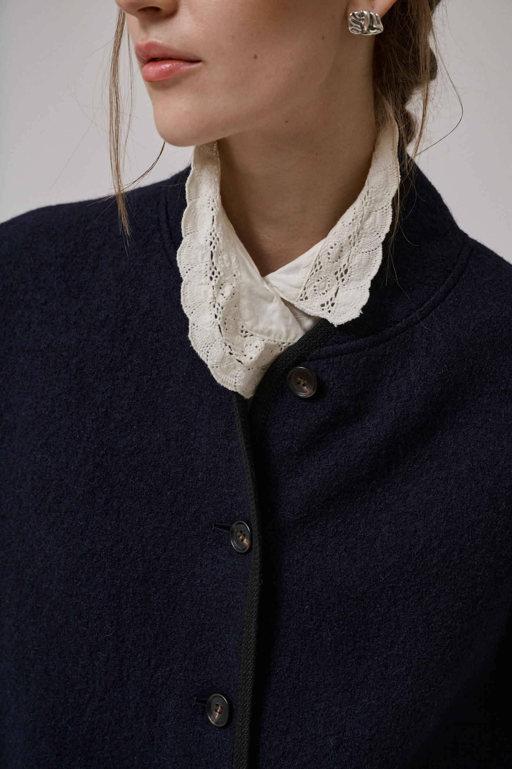 Hill ls wool jacket, Dark Brown