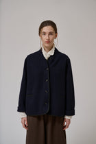 Hill ls wool jacket, Dark Navy