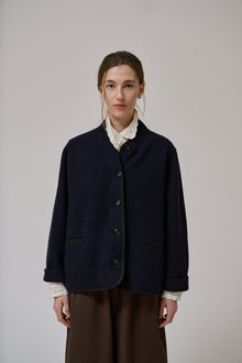 Hill ls wool jacket, Dark Brown