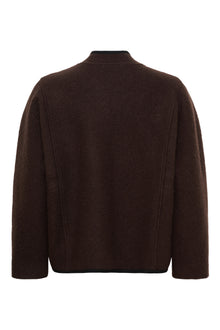 Hill ls wool jacket, Dark Brown