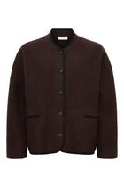 Hill ls wool jacket, Dark Brown