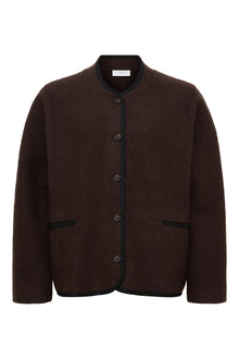 Hill ls wool jacket, Dark Brown