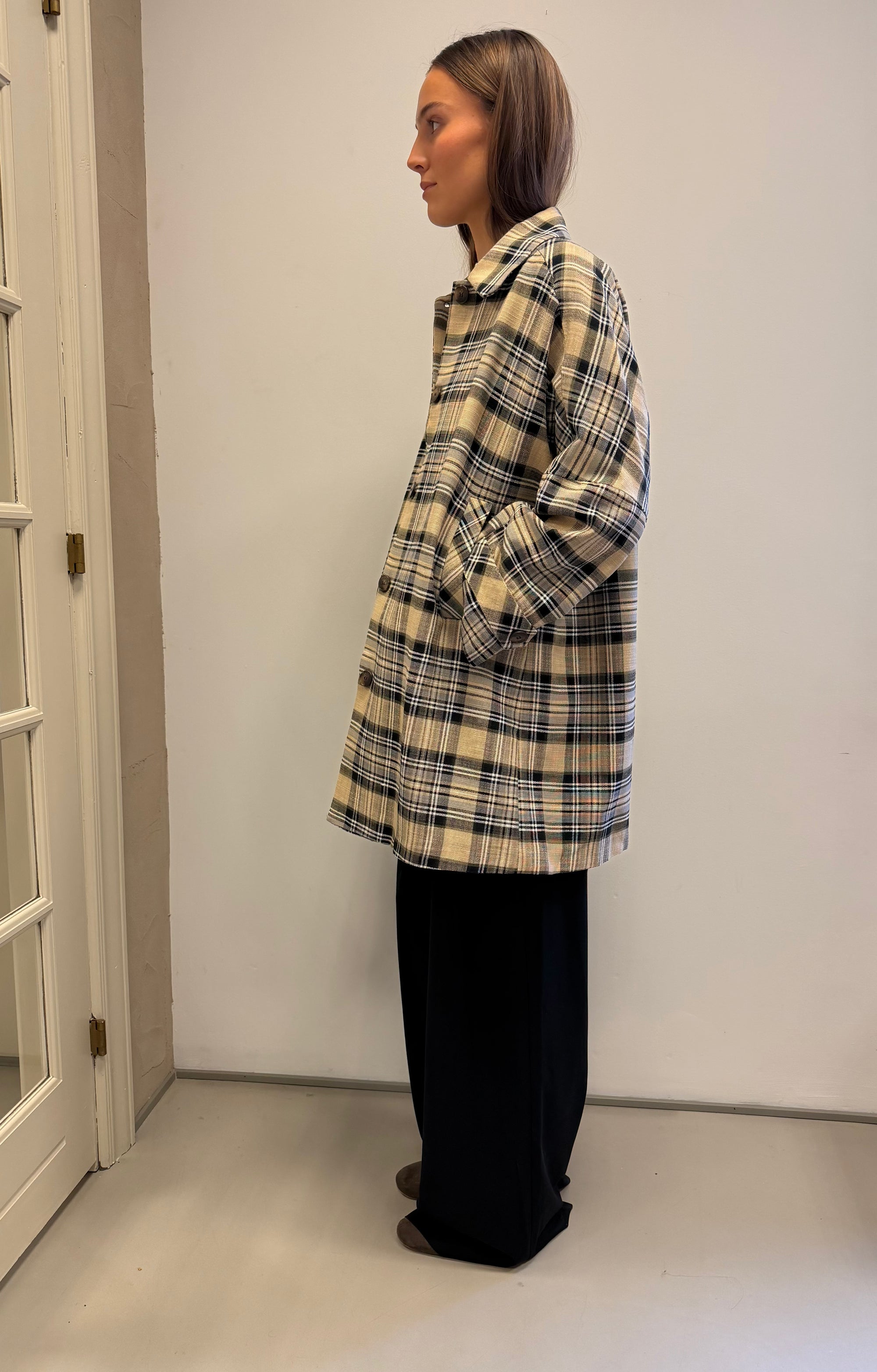 Summer Long Jacket, Big Check