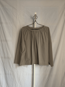 Magrethe LS Tie Top, Check