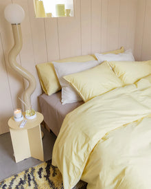 Dynebetræk 140 x 200 cm, Butter Yellow