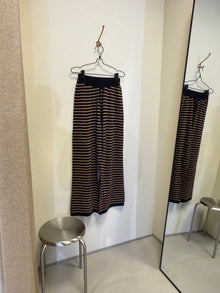 Nuria Knit Trousers, Black / Cognac