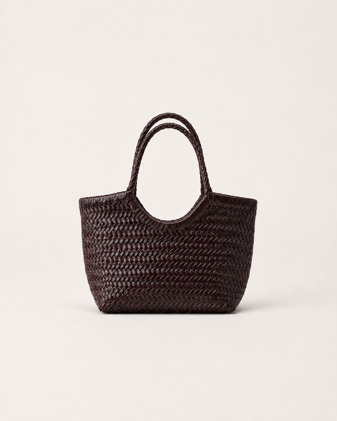 Håndflettet mini taske