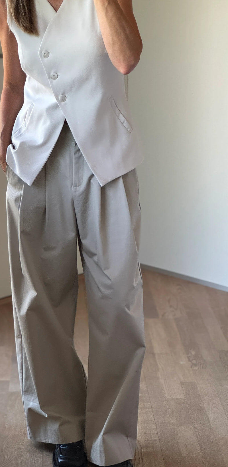 LouLou Cotton Pants, Khaki (Sand)