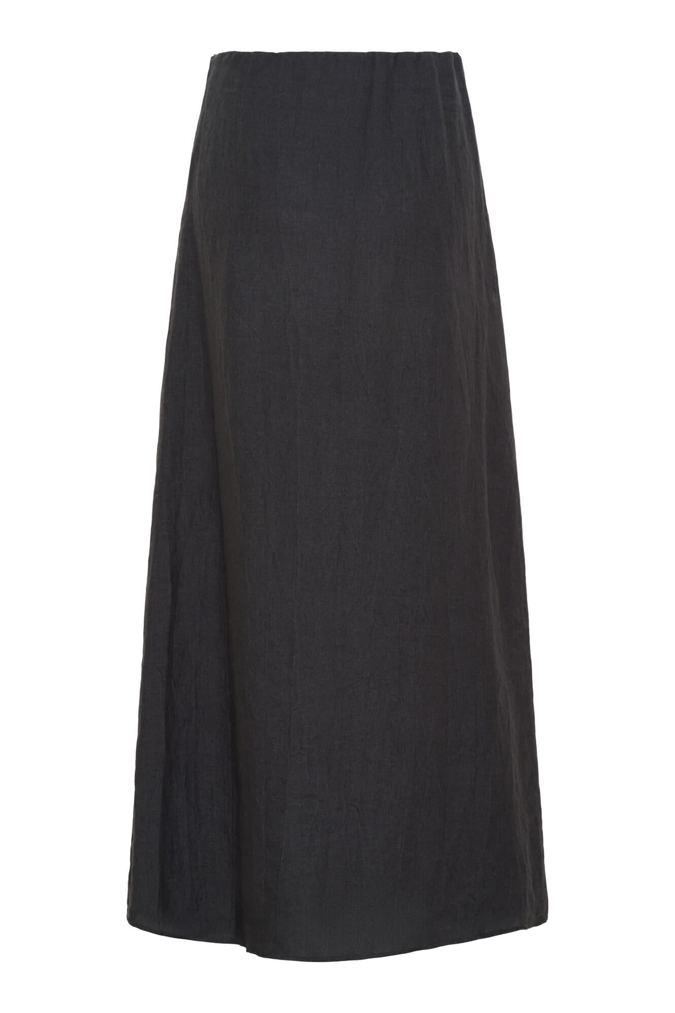 Jose long skirt, Black Washed