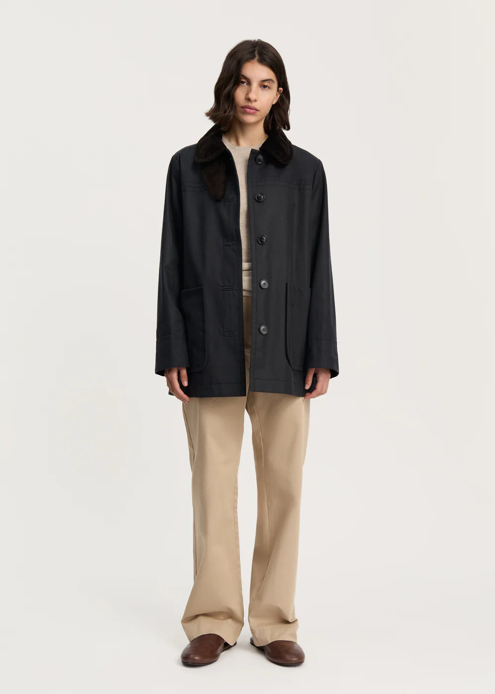 Jamie Jacket Ripstop Oilskin, Antracite